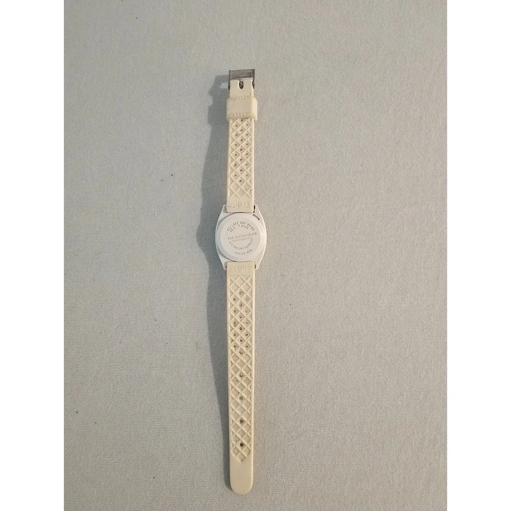 Texas Instruments Series 600 Digital Watch White Vintage Retro LED Display Parts